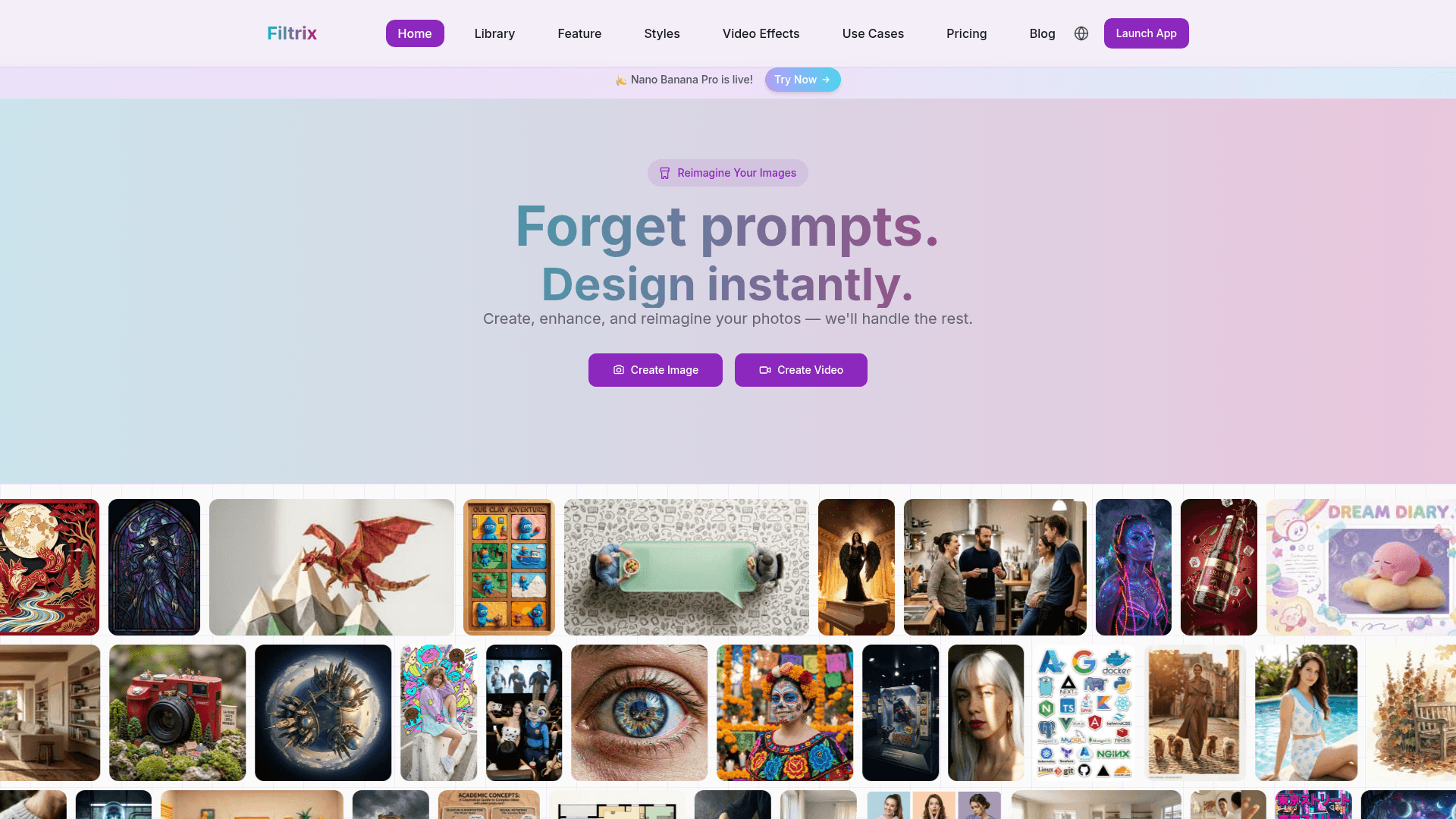 Filtrix AI product preview for startup listing on Aura++