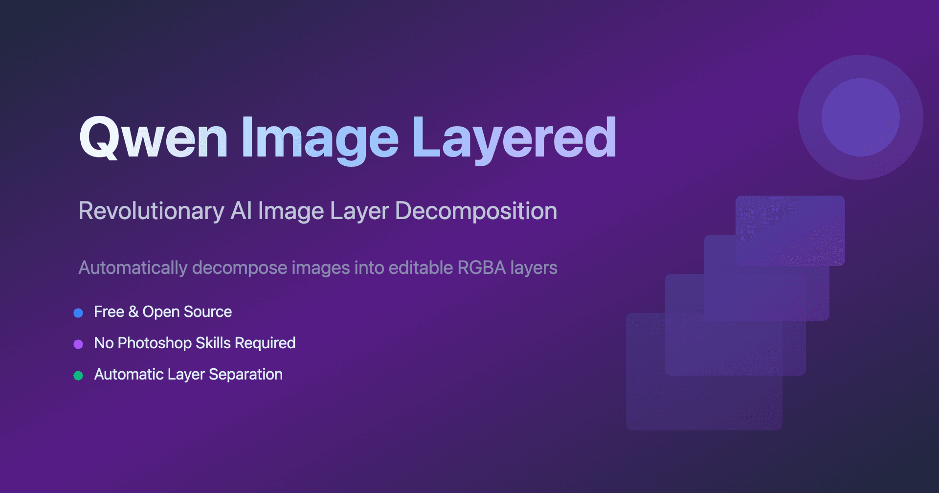 Qwen Image Layered product preview for startup listing on Aura++