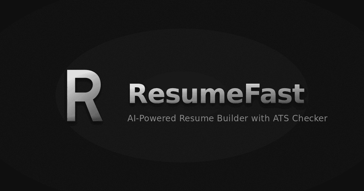 ResumeFast AI Resume Builder product preview for startup listing on Aura++