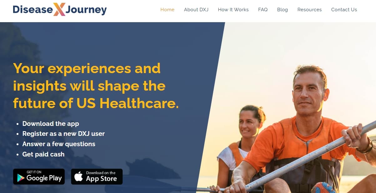 Disease X Journey (DXJ) Patient Insights Platform product preview for startup listing on Aura++