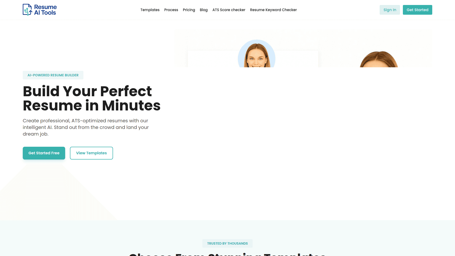 AI Resume Builder & ATS Checker product preview for startup listing on Aura++