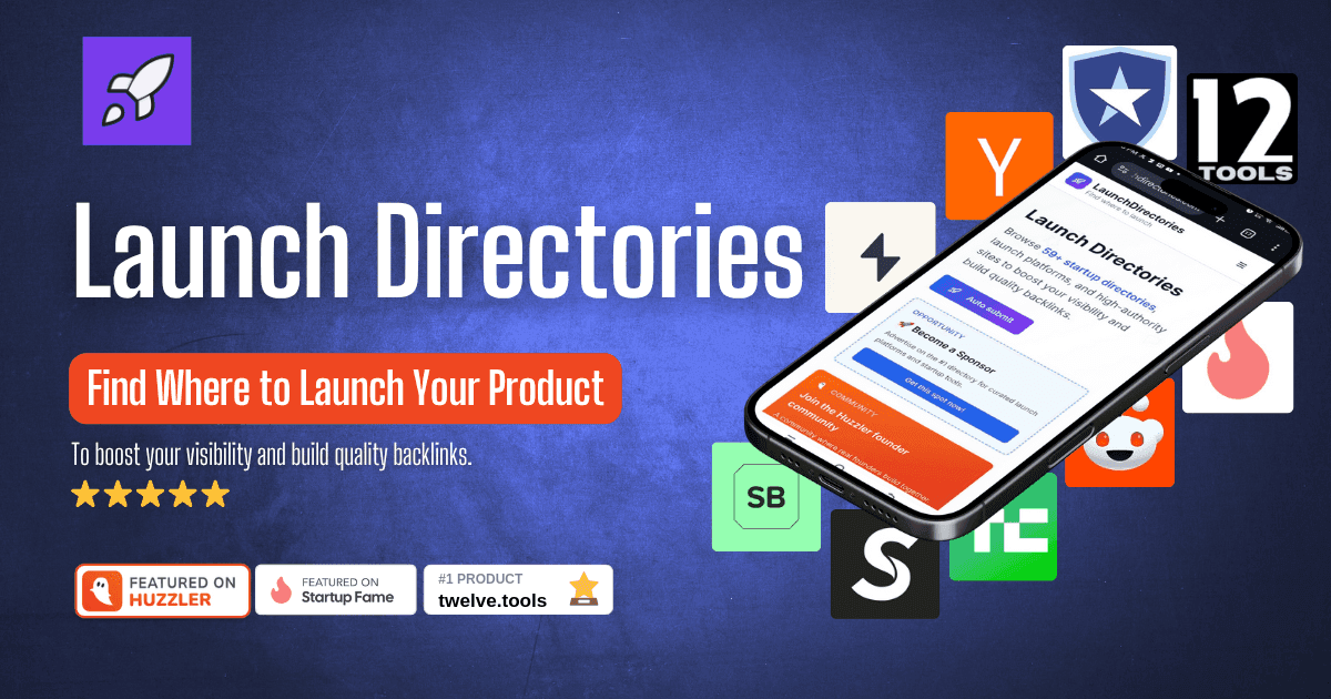 LaunchDirectories product preview for startup listing on Aura++
