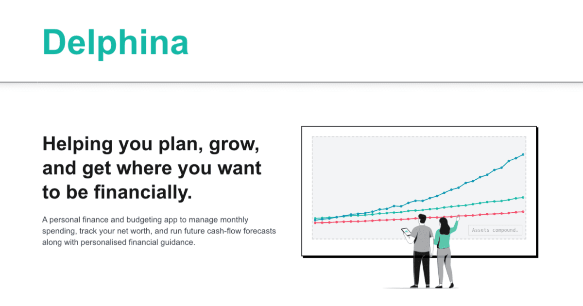 Delphina Personal Finance Platform product preview for startup listing on Aura++