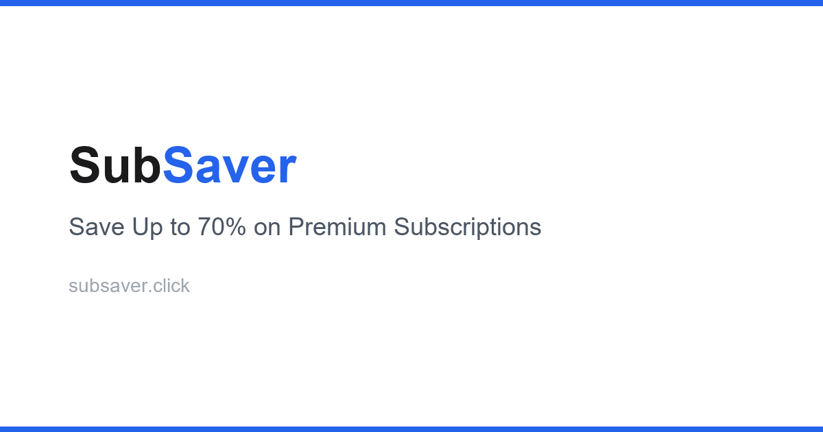 SubSaver Subscription Deals product preview for startup listing on Aura++
