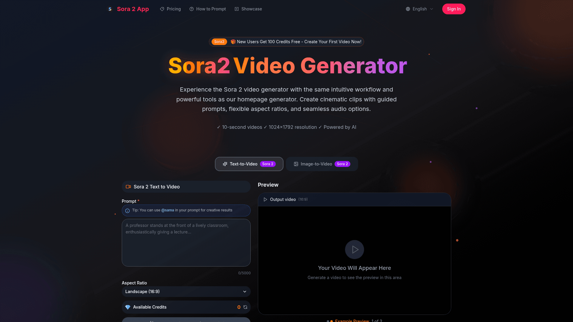 Sora 2 App product preview for startup listing on Aura++