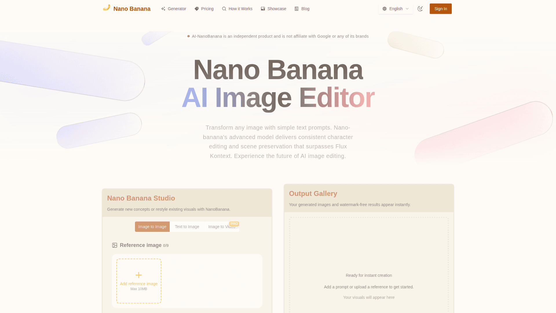 Nano Banana AI Image Editor product preview for startup listing on Aura++
