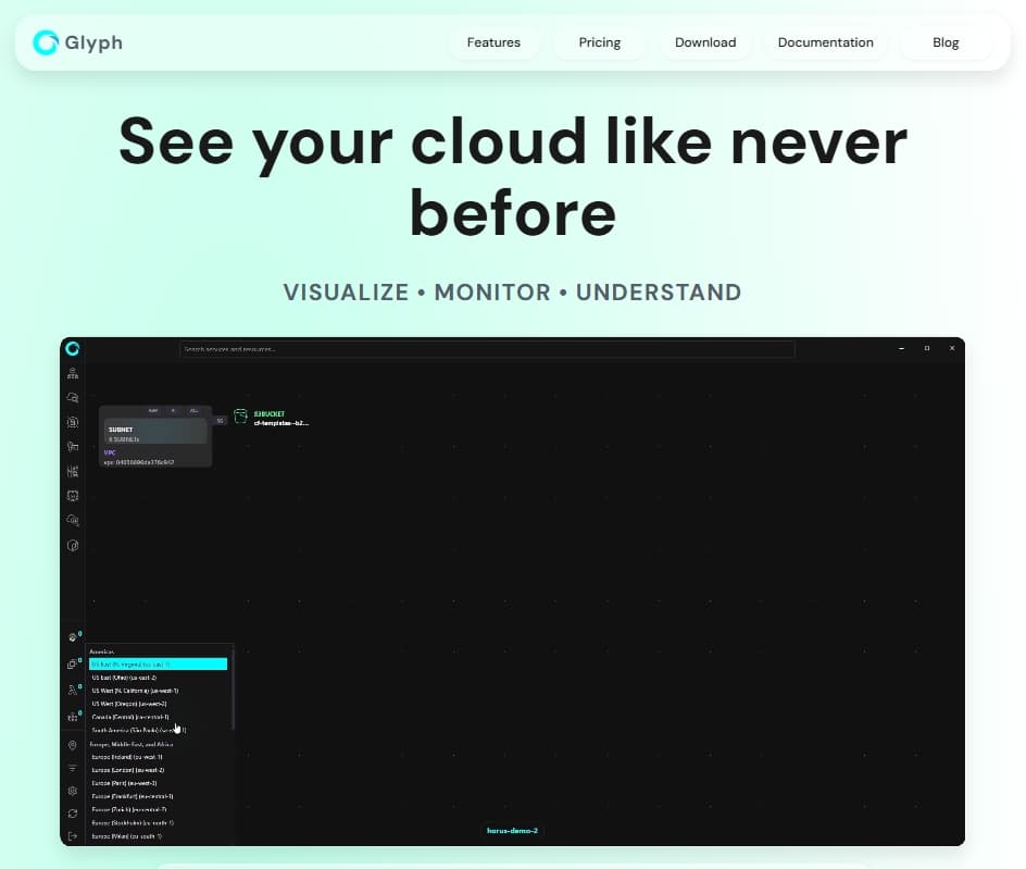 Glyph product preview for startup listing on Aura++