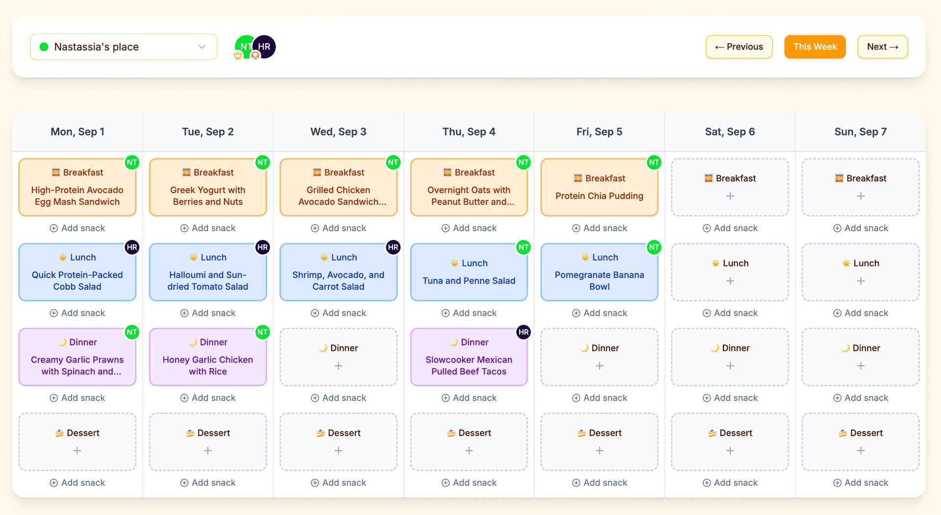 Kitchendary product preview for startup listing on Aura++