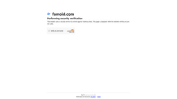 Famoid Website Security & Verification Platform startup logo on Aura++