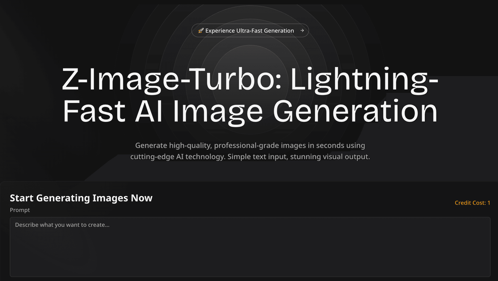 Z-Image-Turbo product preview for startup listing on Aura++