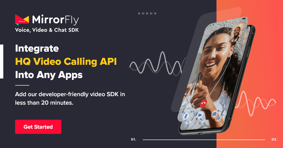 MirrorFly AI Video & Chat SDK product preview for startup listing on Aura++