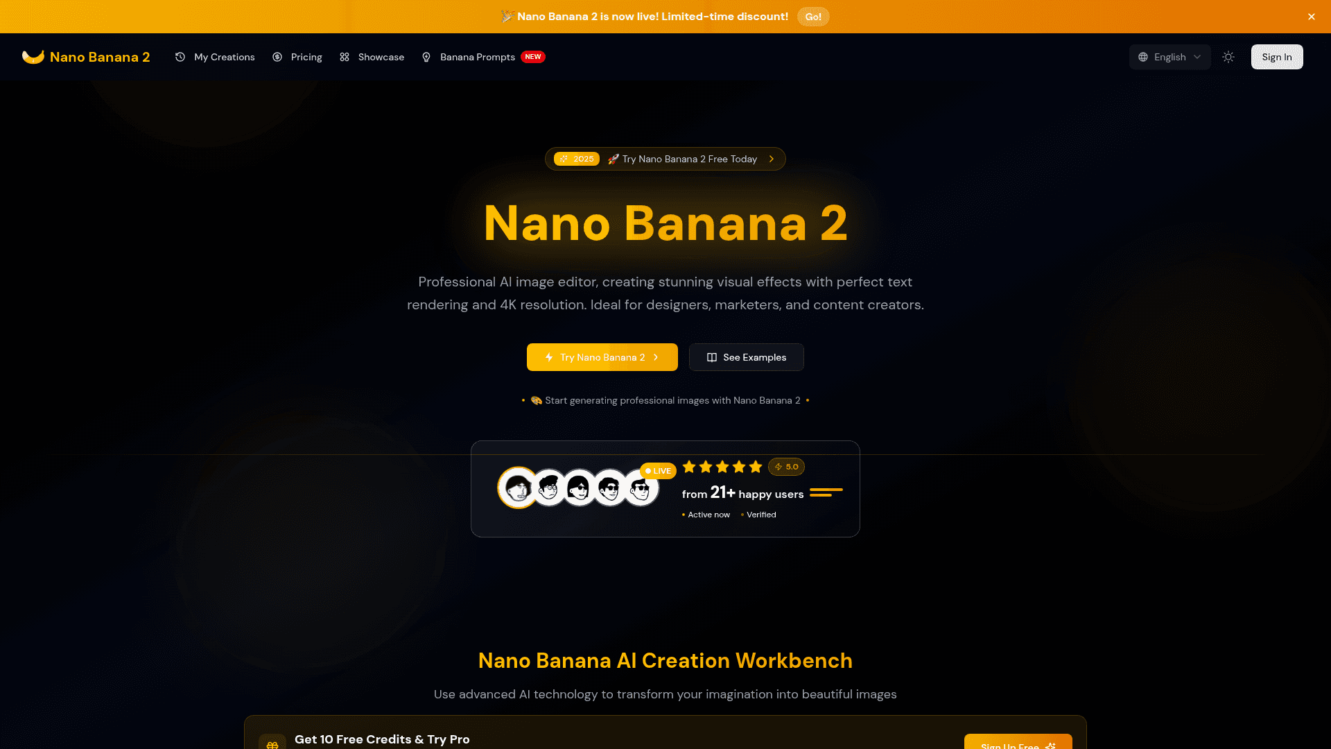 Nano Banana 2 product preview for startup listing on Aura++