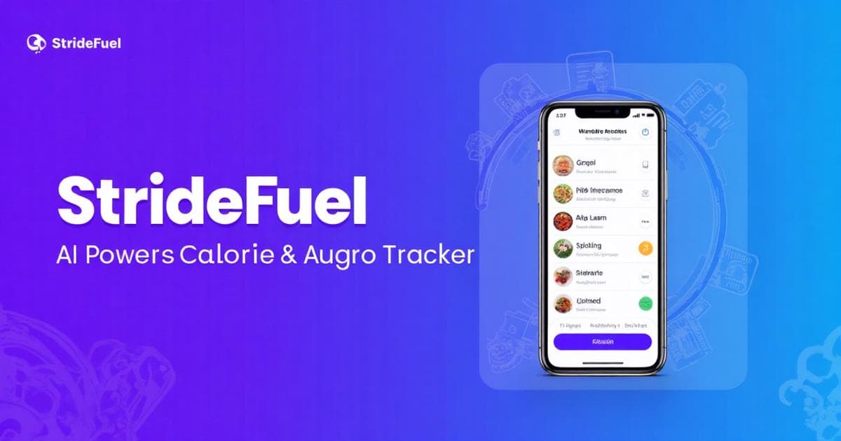 StrideFuel: AI Nutrition Tracker product preview for startup listing on Aura++