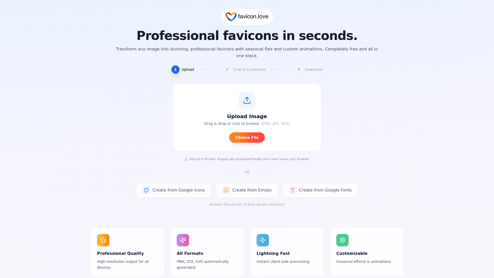 Favicon Generator product preview for startup listing on Aura++