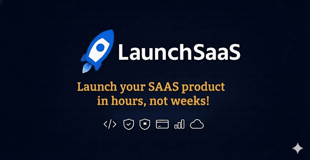 LaunchSaaS: Next.js SaaS Boilerplate product preview for startup listing on Aura++