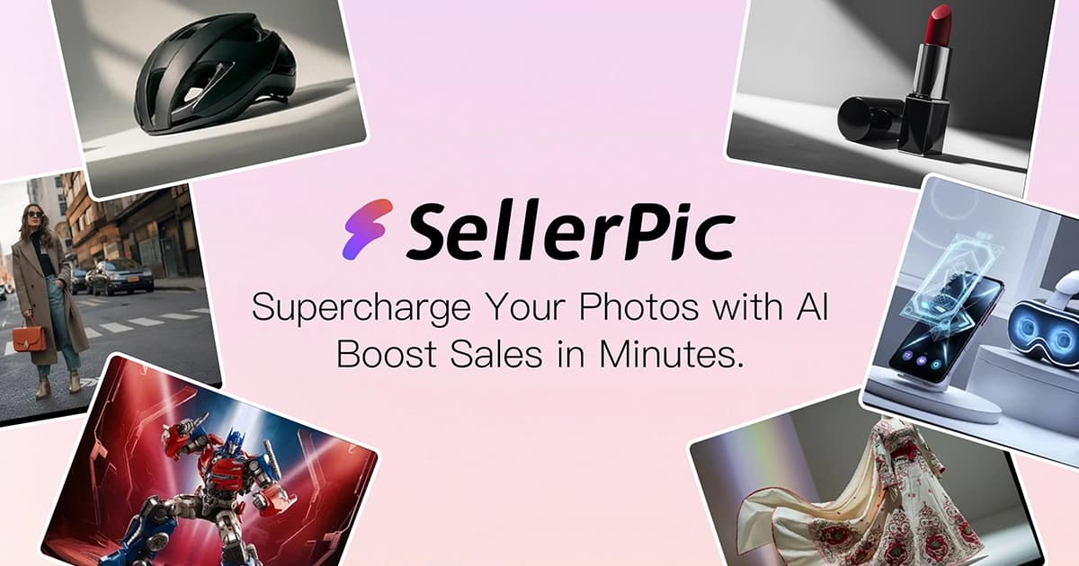SellerPic AI Visual Creation Platform product preview for startup listing on Aura++
