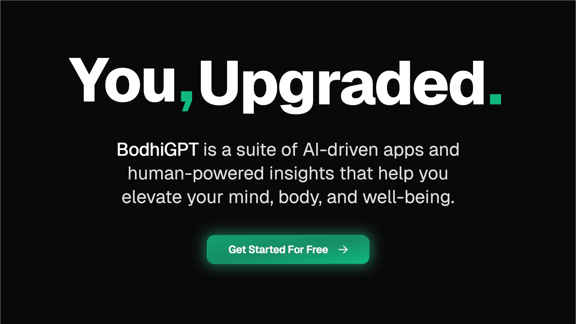 BodhiGPT product preview for startup listing on Aura++