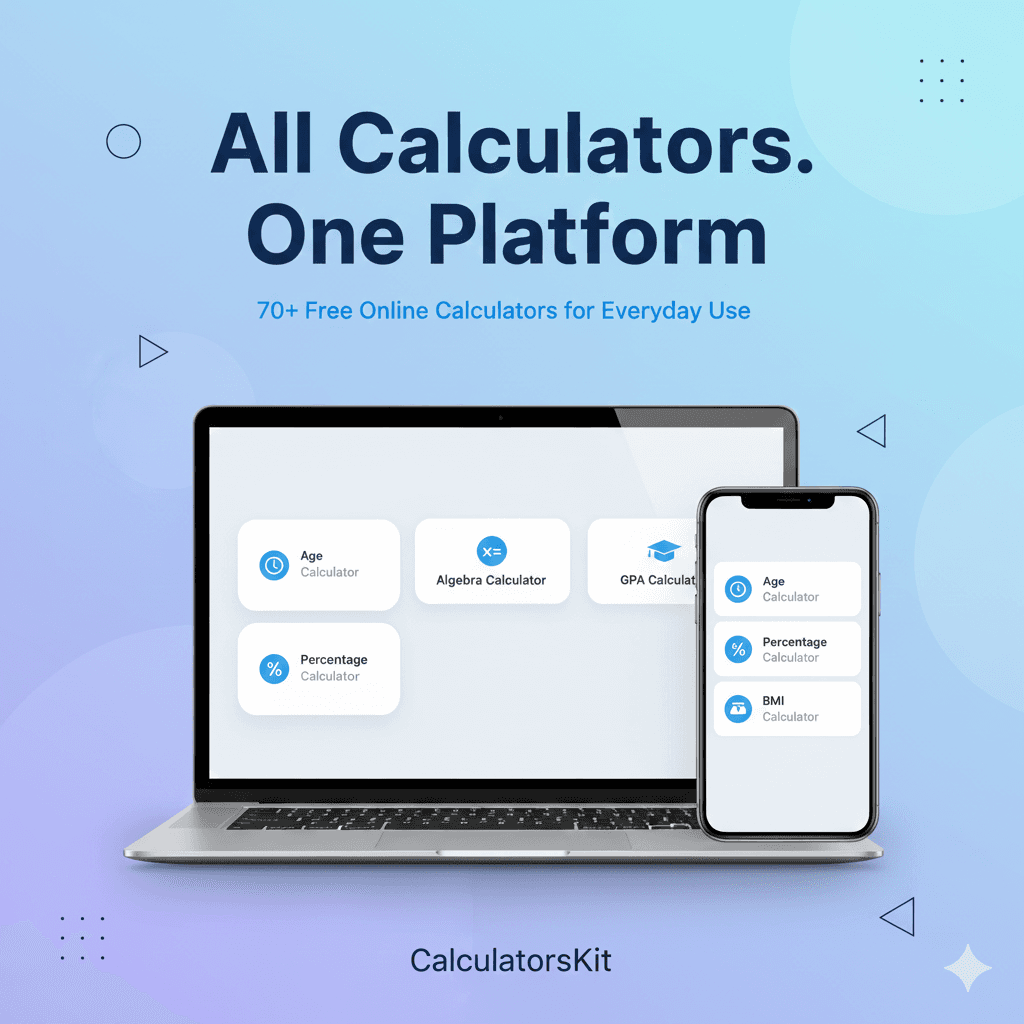 CalculatorsKit - Free Online Calculation Tools product preview for startup listing on Aura++
