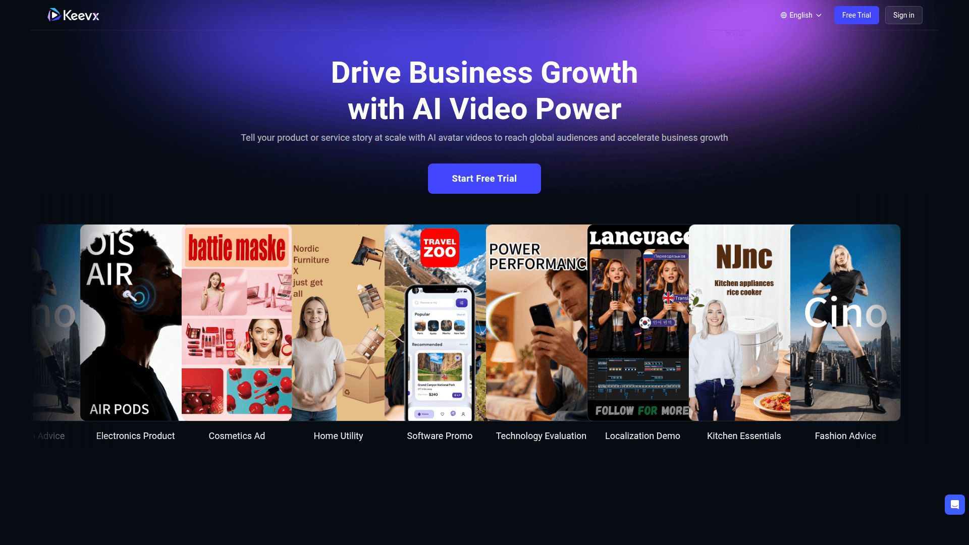 Keevx product preview for startup listing on Aura++