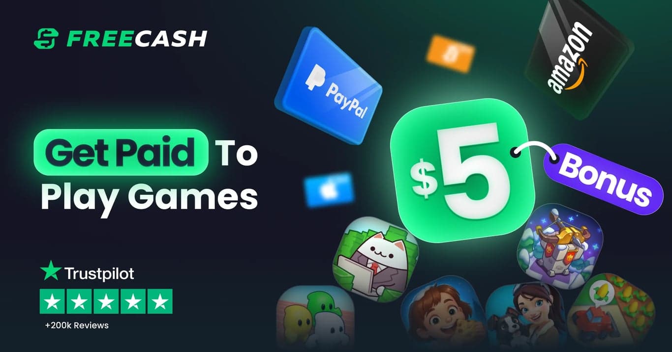 Freecash - Get Paid for Tasks & Surveys product preview for startup listing on Aura++