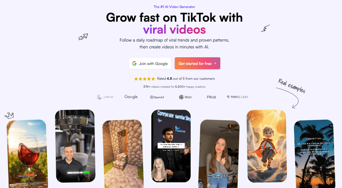 AI Video Content Generator product preview for startup listing on Aura++