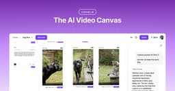 Crevas AI Video Canvas startup logo on Aura++