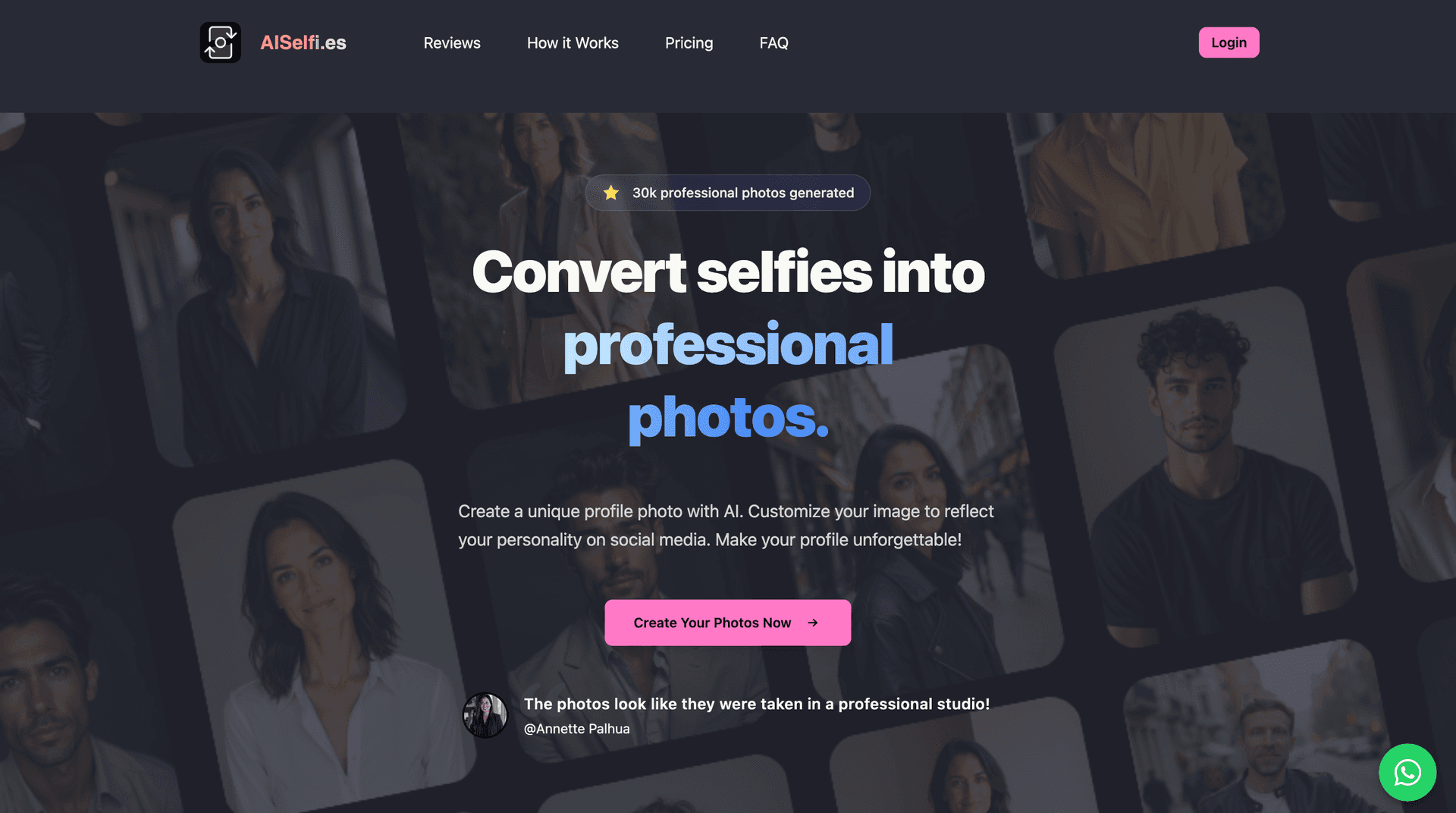aiselfi.es product preview for startup listing on Aura++