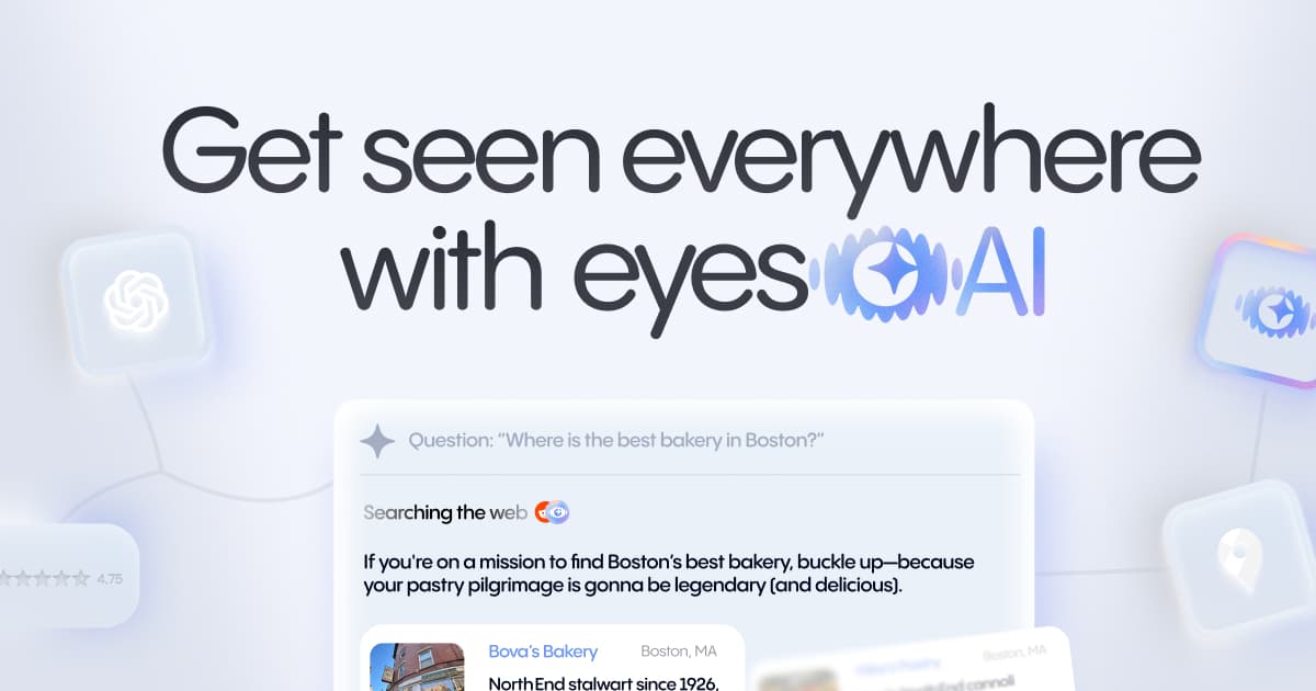 Eyes AI product preview for startup listing on Aura++
