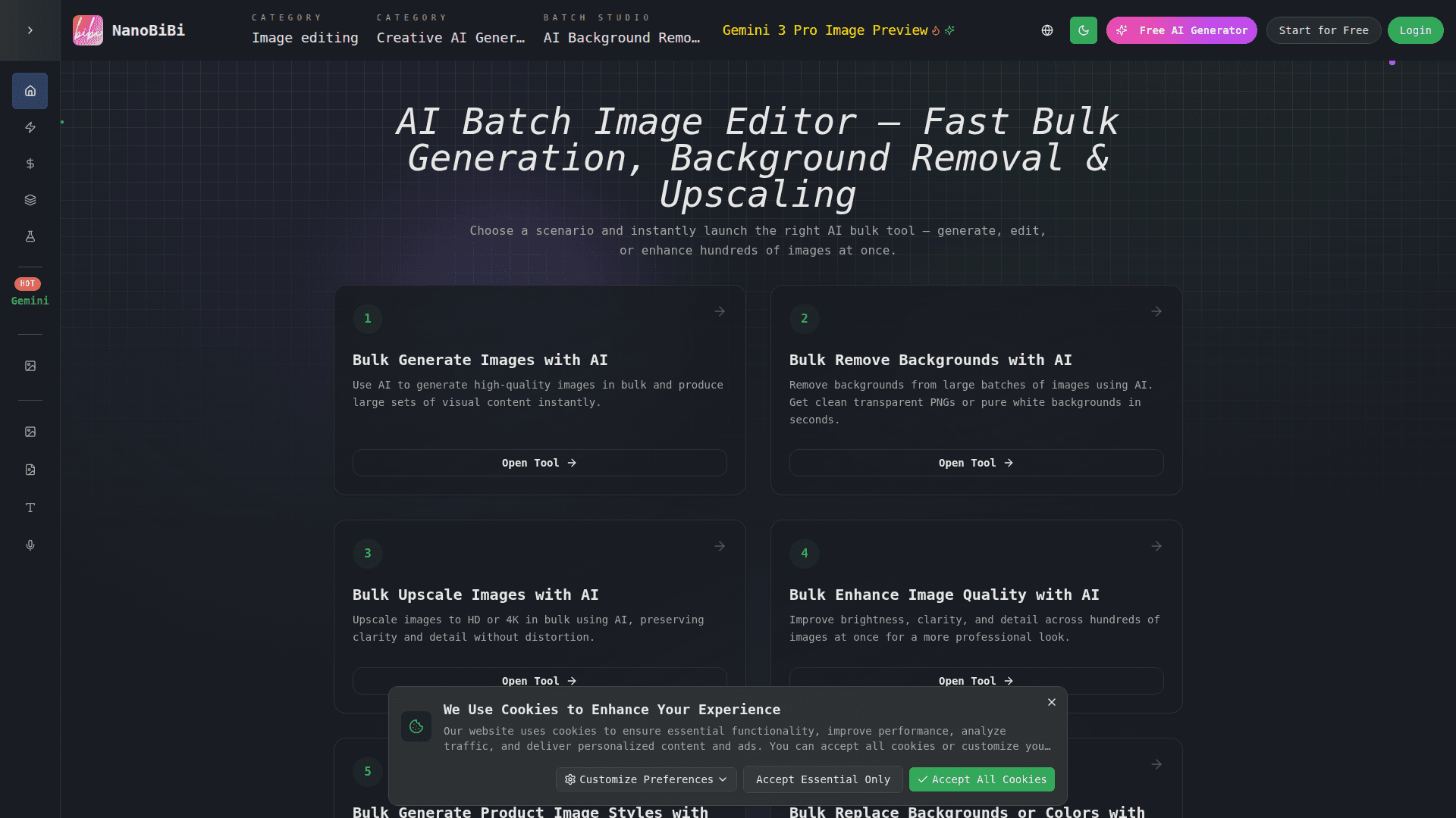 NanoBiBi product preview for startup listing on Aura++