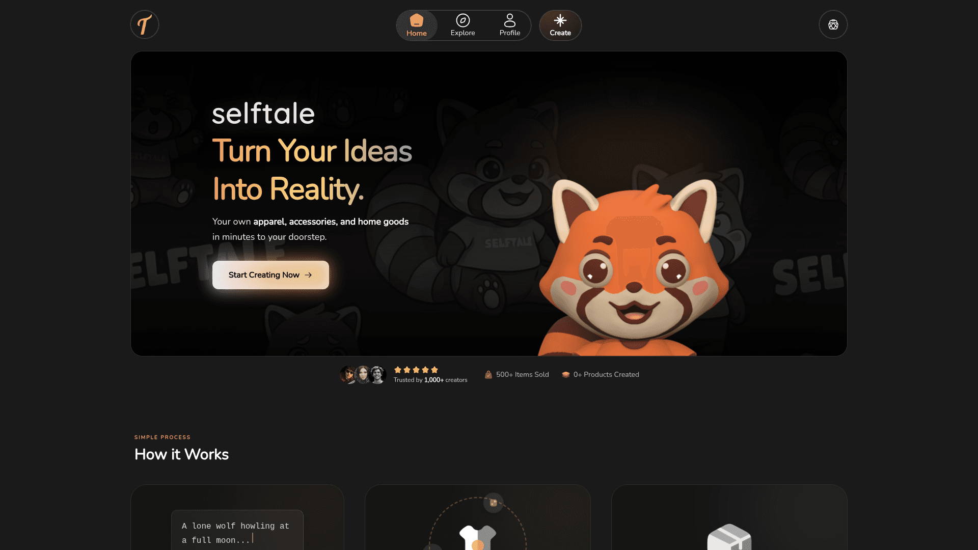 Selftale: Custom Apparel & Goods Platform logo