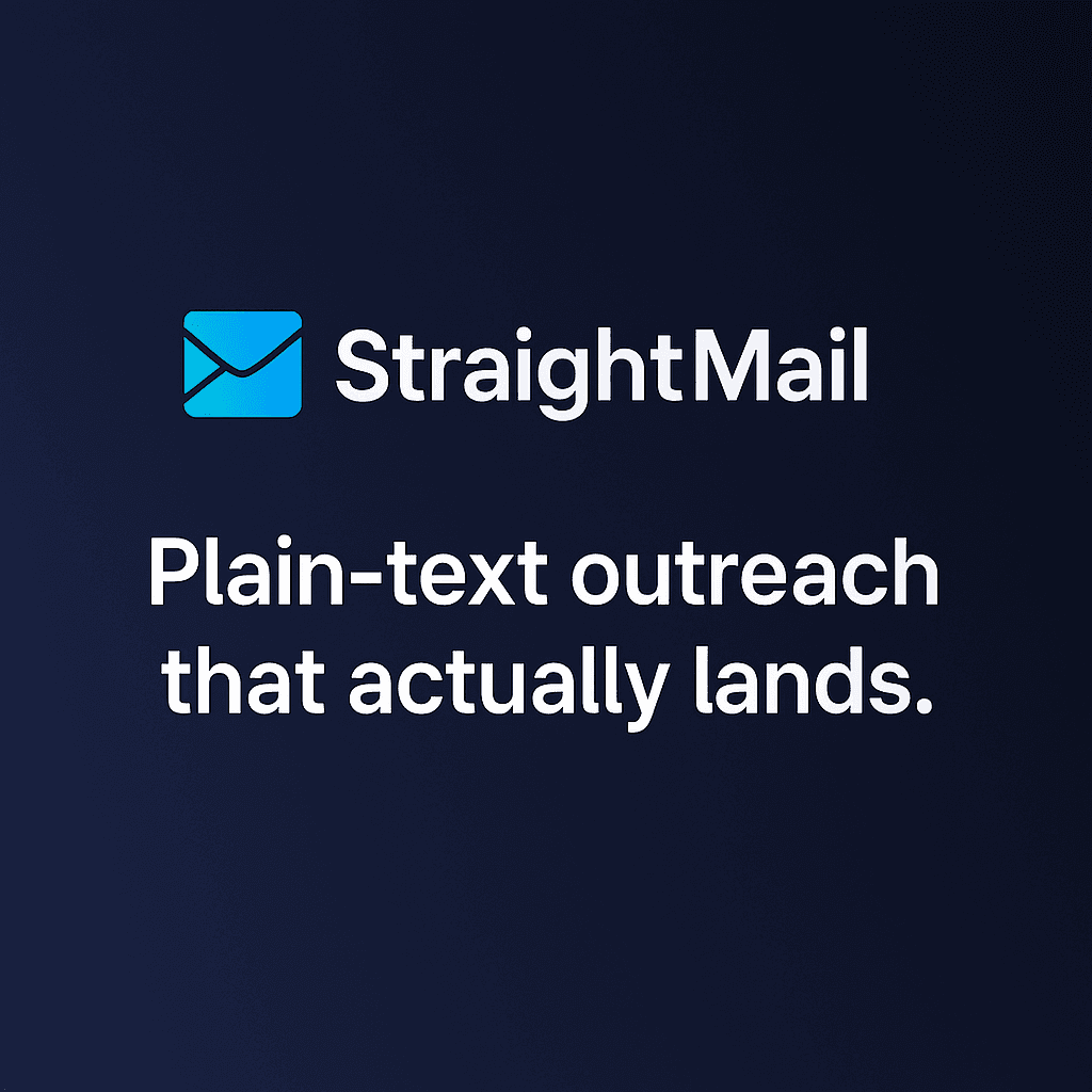 Straight Mail  product preview for startup listing on Aura++
