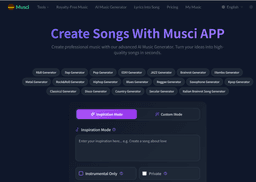 AI Musci startup logo on Aura++