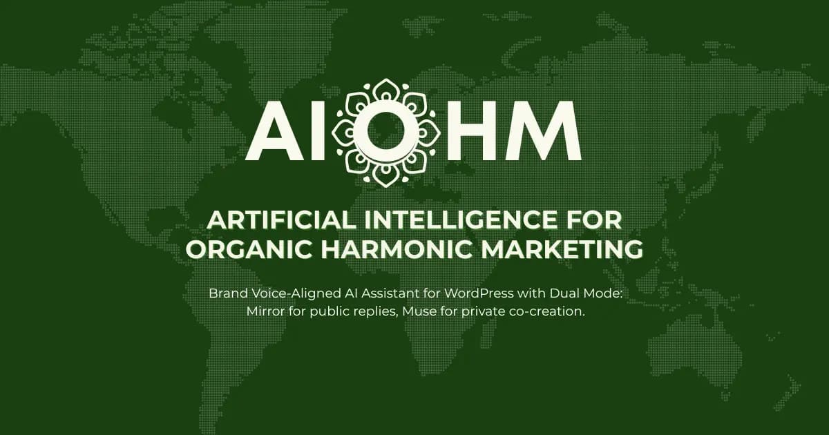 AIOHM: Transform your WordPress into a brand voice hub for your business product preview for startup listing on Aura++
