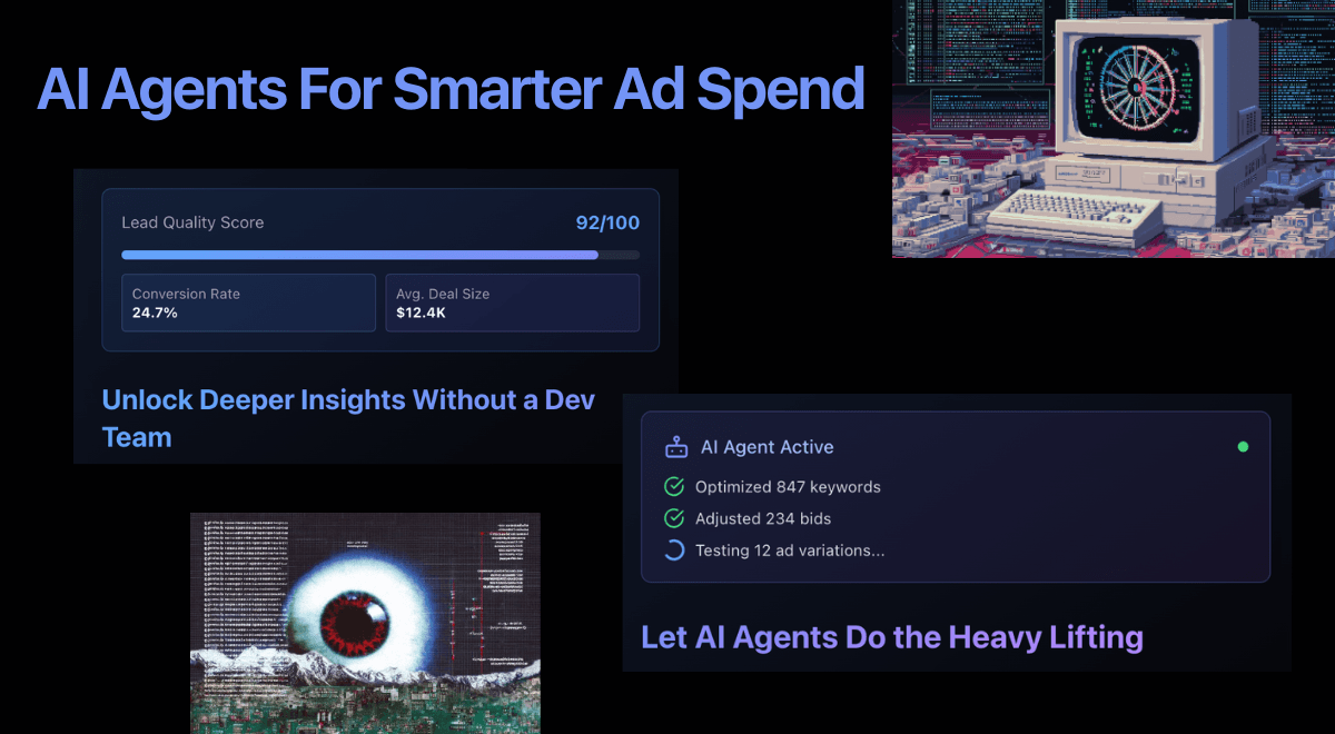 Adscriptly AI Ad Optimization Platform product preview for startup listing on Aura++