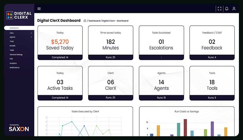 DigitalClerx product preview for startup listing on Aura++