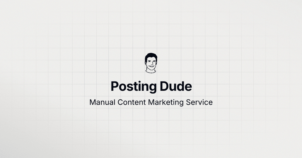 Posting Dude - Content Distribution & Marketing Service product preview for startup listing on Aura++