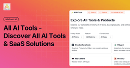 All-in-One AI Tools Directory startup logo on Aura++