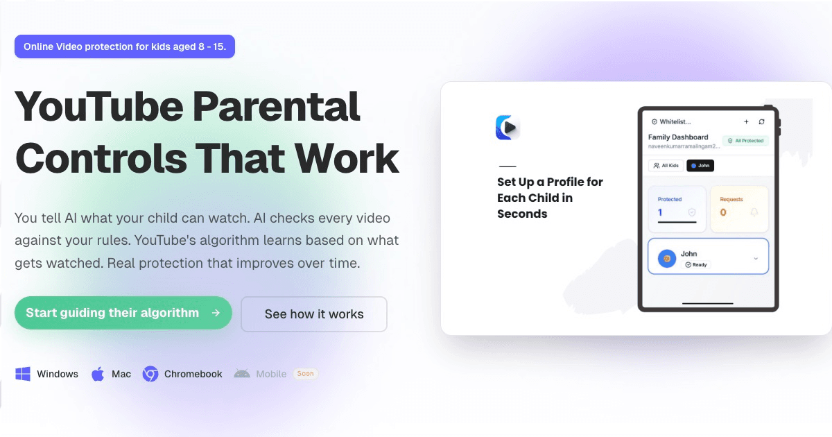 WhitelistVideo product preview for startup listing on Aura++
