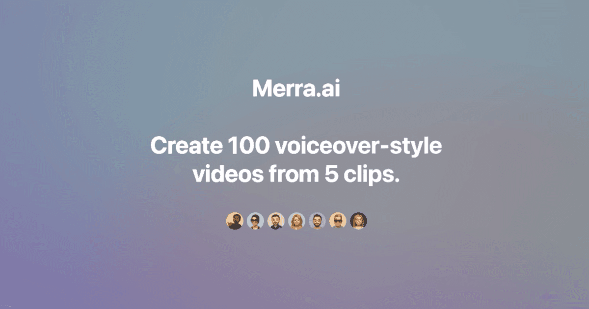 AI Voiceover Video Generator product preview for startup listing on Aura++