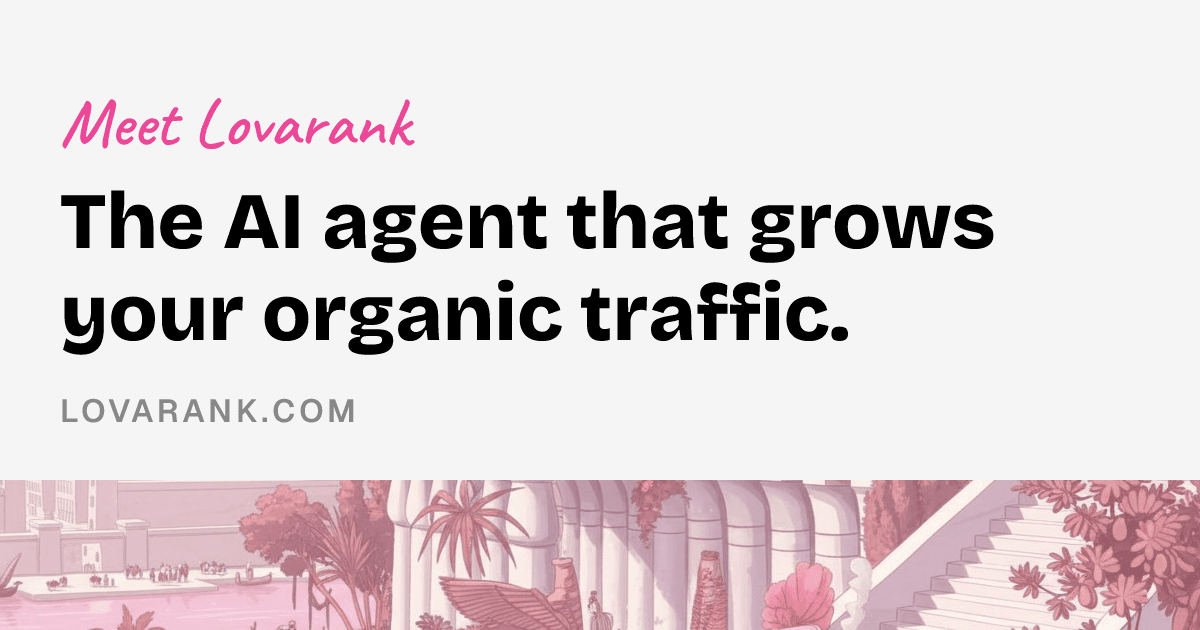 Lovarank product preview for startup listing on Aura++