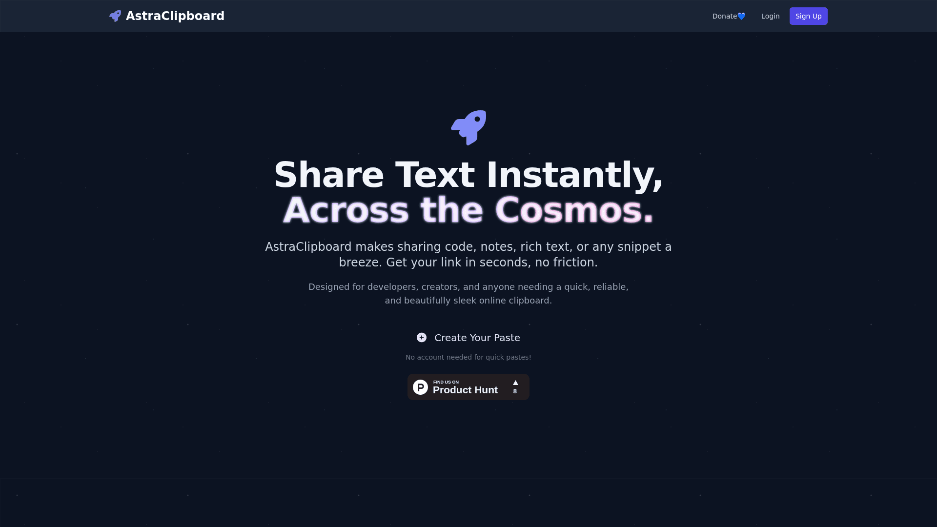 AstraClipboard product preview for startup listing on Aura++