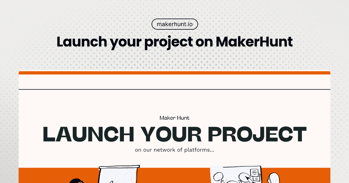 MakerHunt Launch Platform product preview for startup listing on Aura++