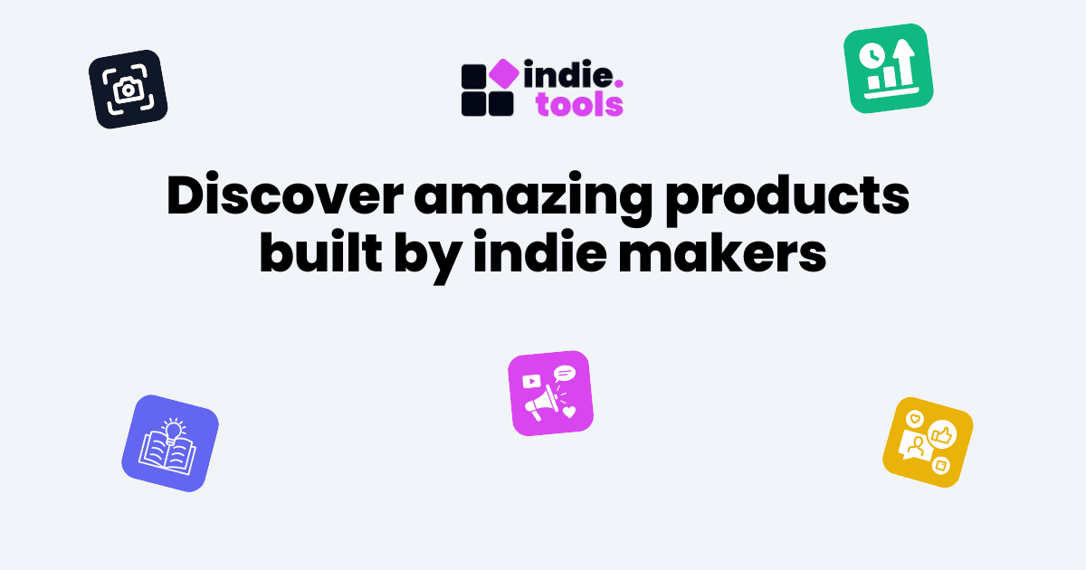 IndieTools product preview for startup listing on Aura++