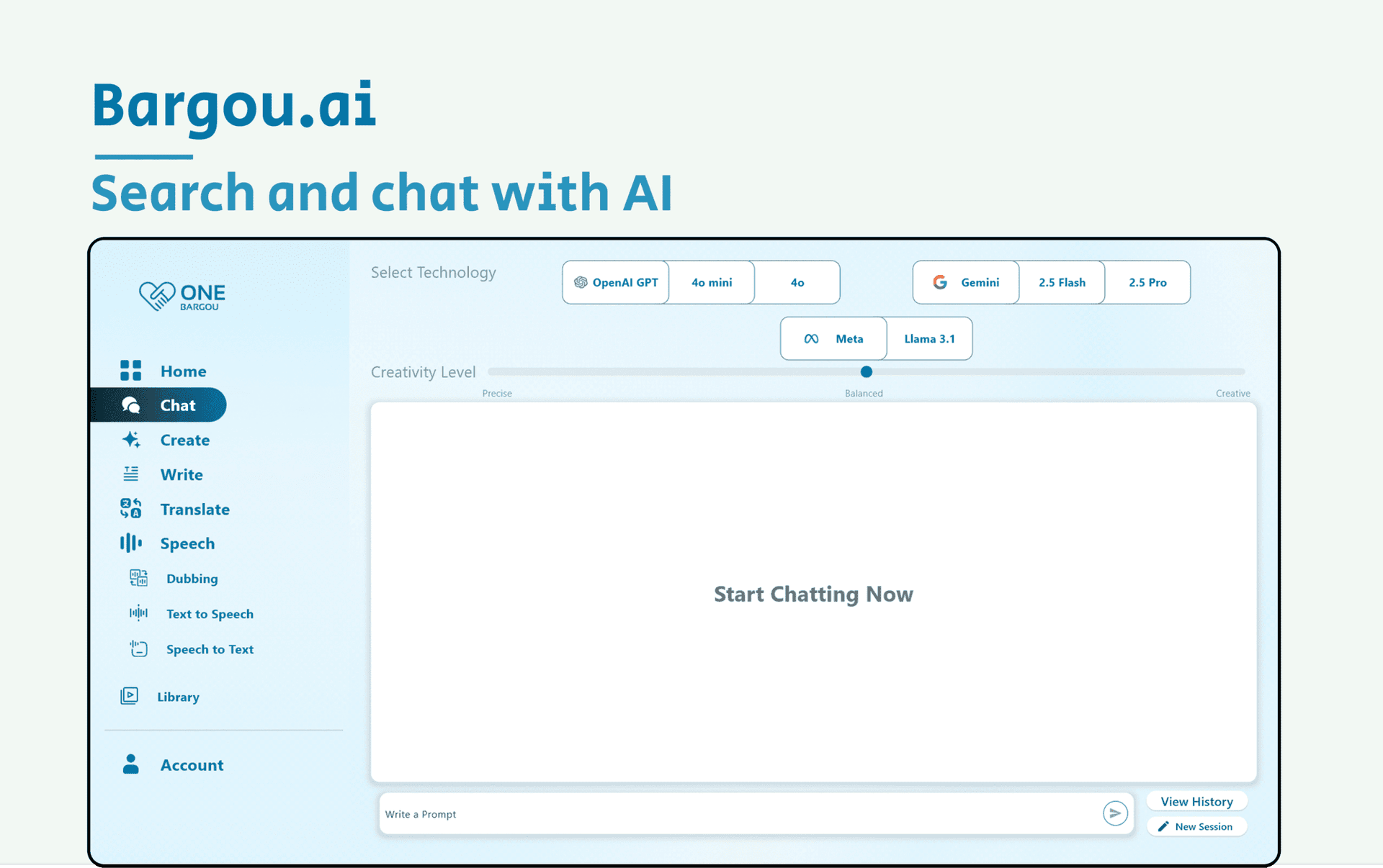 Bargou One product preview for startup listing on Aura++