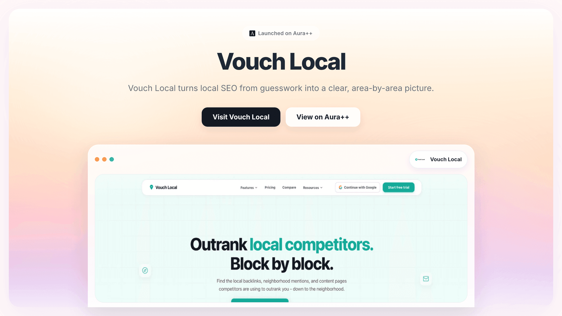 Vouch Local launch story featured image on Aura++