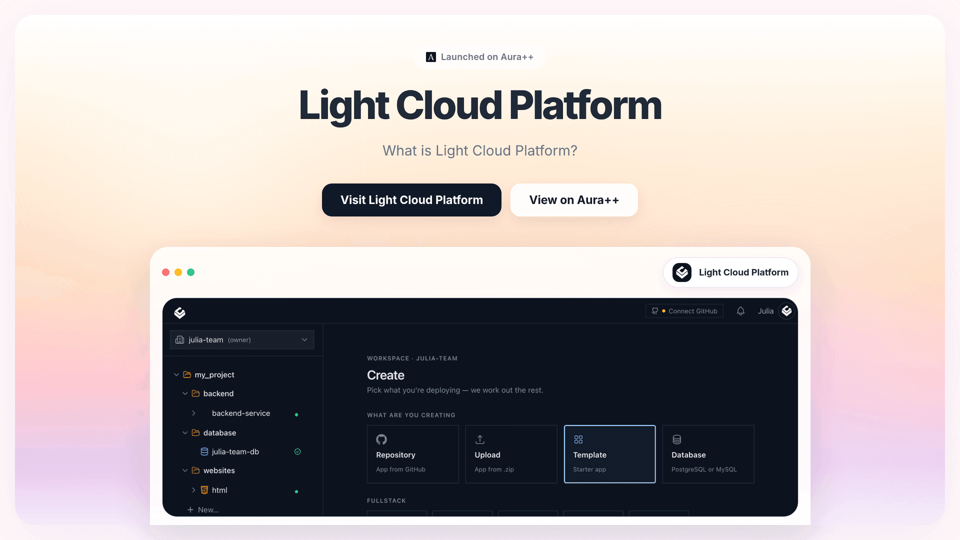 Light Cloud Platform launch story featured image on Aura++