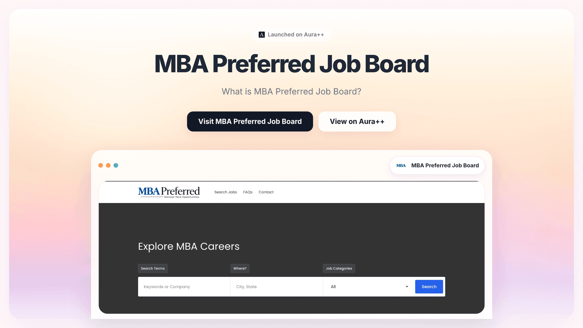 Navigating MBA Careers: How MBA Preferred Job Board Excels