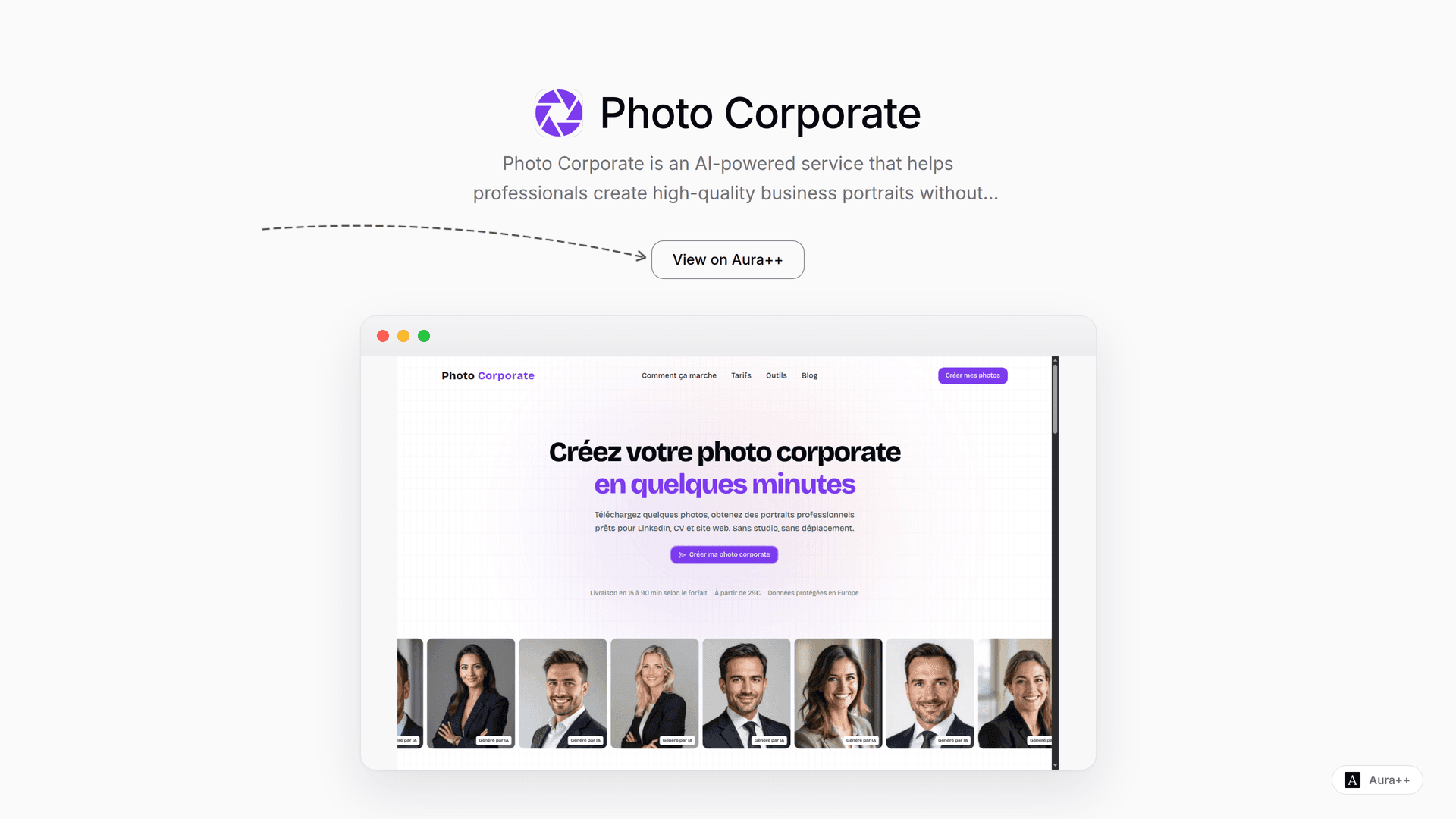 Photo Corporate launch story featured image on Aura++