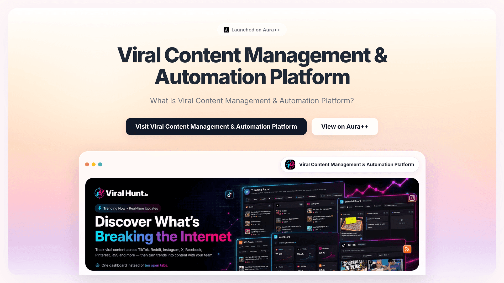 Streamline Social Media Trends with Viral Content Platform