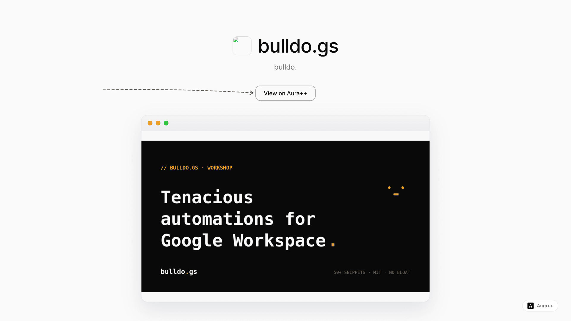 bulldo.gs launch story featured image on Aura++